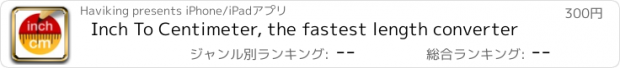おすすめアプリ Inch To Centimeter, the fastest length converter
