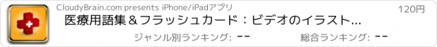 おすすめアプリ 医療用語集＆フラッシュカード：ビデオのイラストと簡単な事実シートと定義
