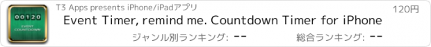 おすすめアプリ Event Timer, remind me. Countdown Timer for iPhone