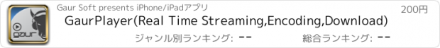 おすすめアプリ GaurPlayer(Real Time Streaming,Encoding,Download)