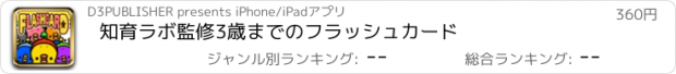 おすすめアプリ 知育ラボ監修　3歳までのフラッシュカード