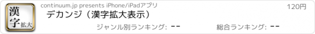 おすすめアプリ デカンジ（漢字拡大表示）