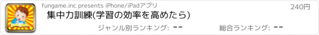 おすすめアプリ 集中力訓練(学習の効率を高めたら)