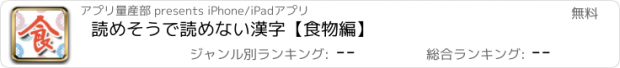 おすすめアプリ 読めそうで読めない漢字【食物編】