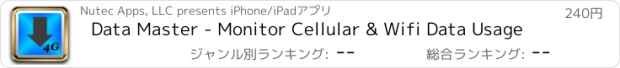 おすすめアプリ Data Master - Monitor Cellular & Wifi Data Usage