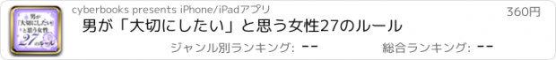 おすすめアプリ 男が「大切にしたい」と思う女性27のルール