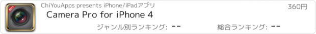 おすすめアプリ Camera Pro for iPhone 4