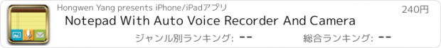 おすすめアプリ Notepad With Auto Voice Recorder And Camera