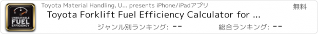 おすすめアプリ Toyota Forklift Fuel Efficiency Calculator for iPhone