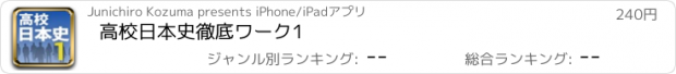 おすすめアプリ 高校日本史徹底ワーク1