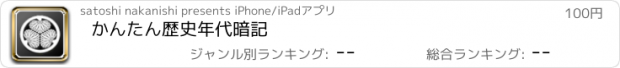 おすすめアプリ かんたん歴史年代暗記