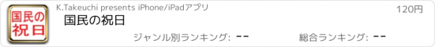 おすすめアプリ 国民の祝日