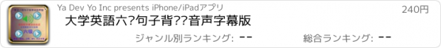 おすすめアプリ 大学英語六级句子背单词音声字幕版