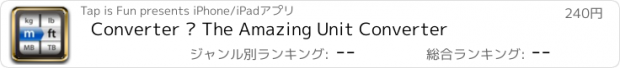 おすすめアプリ Converter — The Amazing Unit Converter