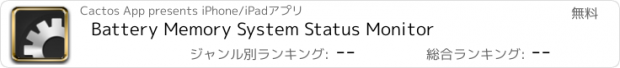 おすすめアプリ Battery Memory System Status Monitor