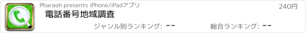 おすすめアプリ 電話番号地域調査