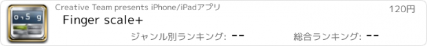 おすすめアプリ Finger scale+