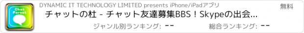 おすすめアプリ チャットの杜 - チャット友達募集BBS！Skypeの出会いがつながる、かまちょ掲示板！近所や地域などでグルチャ,トーク友達も募集可能。写メ付きで安心！IDコピペで簡単操作！