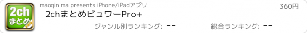 おすすめアプリ 2chまとめビュワーPro+