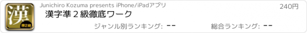 おすすめアプリ 漢字準２級徹底ワーク