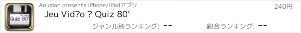 おすすめアプリ Jeu Vidéo – Quiz 80’