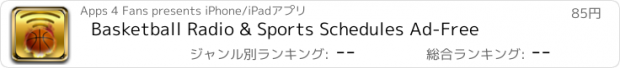 おすすめアプリ Basketball Radio & Sports Schedules Ad-Free