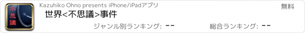 おすすめアプリ 世界<不思議>事件