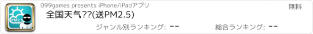 おすすめアプリ 全国天气监测(送PM2.5)