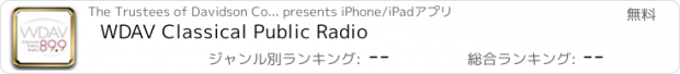 おすすめアプリ WDAV Classical Public Radio