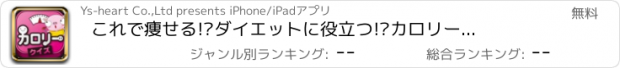 おすすめアプリ これで痩せる!?　ダイエットに役立つ!?　カロリークイズ