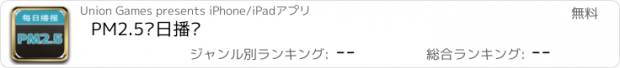 おすすめアプリ PM2.5每日播报