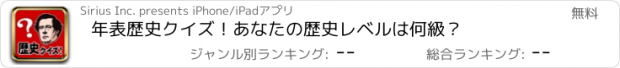 おすすめアプリ 年表歴史クイズ！あなたの歴史レベルは何級？