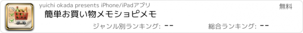 おすすめアプリ 簡単お買い物メモ　ショピメモ