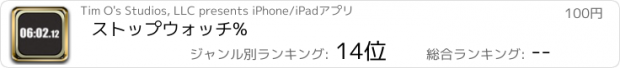おすすめアプリ ストップウォッチ%