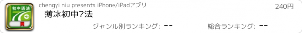 おすすめアプリ 薄冰初中语法