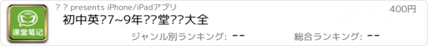 おすすめアプリ 初中英语7~9年级课堂笔记大全