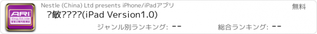 おすすめアプリ 过敏风险测试(iPad Version1.0)