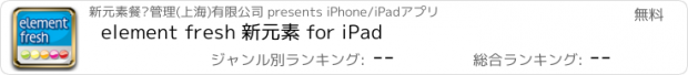 おすすめアプリ element fresh 新元素 for iPad