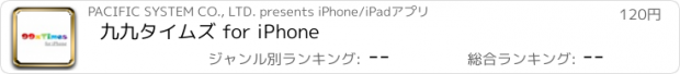 おすすめアプリ 九九タイムズ for iPhone