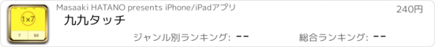 おすすめアプリ 九九タッチ