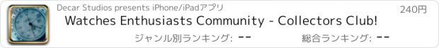 おすすめアプリ Watches Enthusiasts Community - Collectors Club!