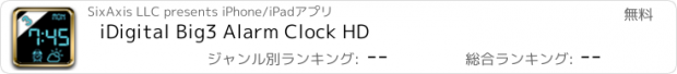 おすすめアプリ iDigital Big3 Alarm Clock HD