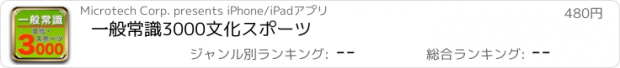 おすすめアプリ 一般常識3000文化スポーツ