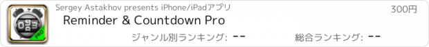 おすすめアプリ Reminder & Countdown Pro