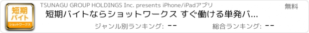 おすすめアプリ 短期バイトならショットワークス すぐ働ける単発バイト探し