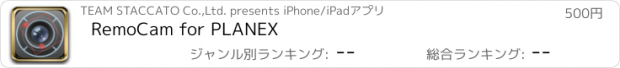 おすすめアプリ RemoCam for PLANEX