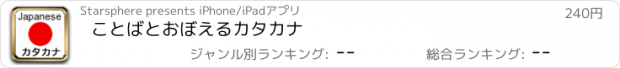 おすすめアプリ ことばとおぼえるカタカナ