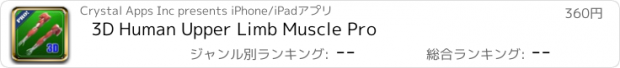 おすすめアプリ 3D Human Upper Limb Muscle Pro