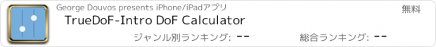 おすすめアプリ TrueDoF-Intro DoF Calculator