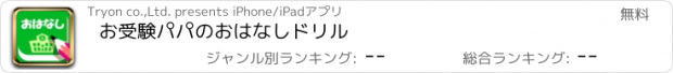 おすすめアプリ お受験パパのおはなしドリル